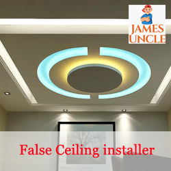 False Ceiling installer Mr. Raju Molla in Rajarhat Bishnupur